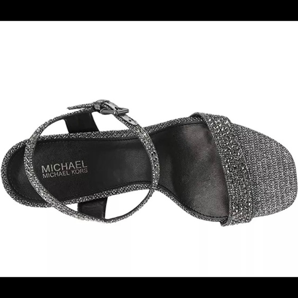 Michael Kore Francine Glitter Dress Up Sandals NWB - Picture 2 of 5